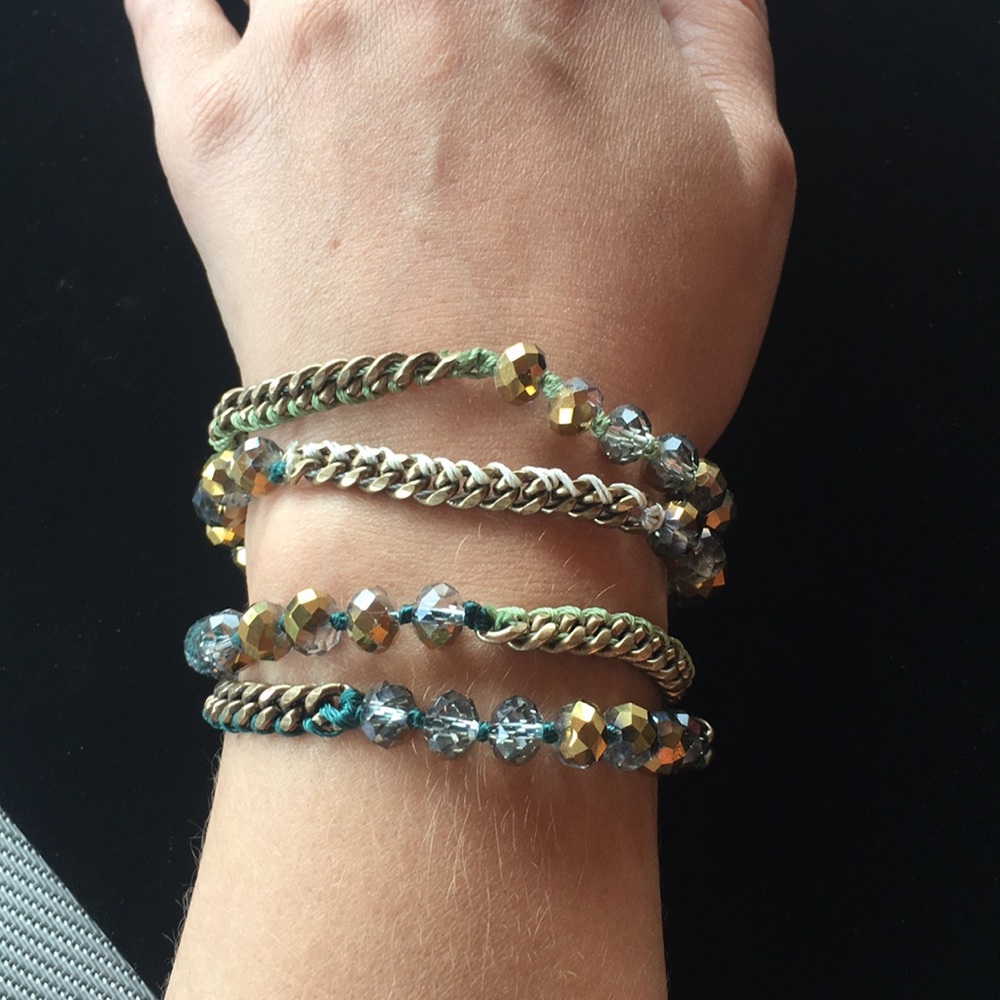Chloe + Isabel Bead & Chain Multi-Wrap Bracelet - image 1
